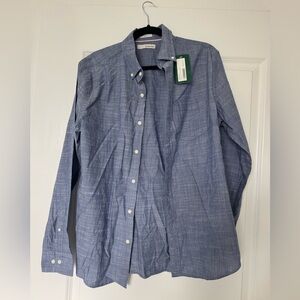 Men's Blue Button-Down Shirt